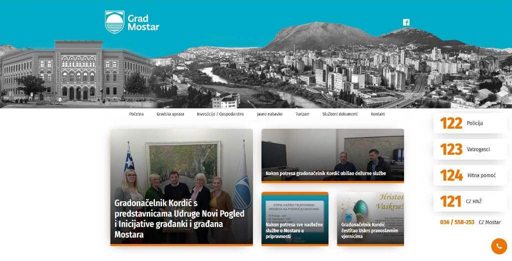 Na web stranici Grada postavljen widget sa važnim telefonskim brojevima