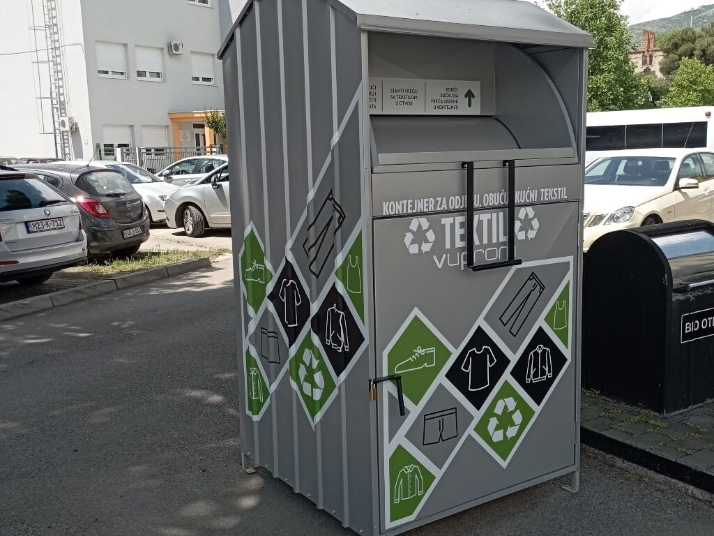 Reciklažni kontejneri za tekstil i obuću u Mostaru na novim lokacijama