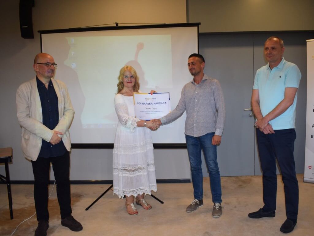 Dodijeljena nagrada Saveza općina i gradova Federacije Bosne i Hercegovine za najbolji novinarski članak ili prilog sa lokalne razine