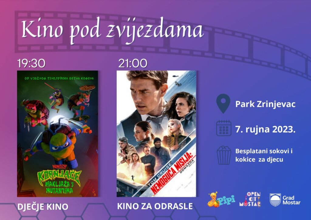 Besplatno kino na otvorenom u Mostaru