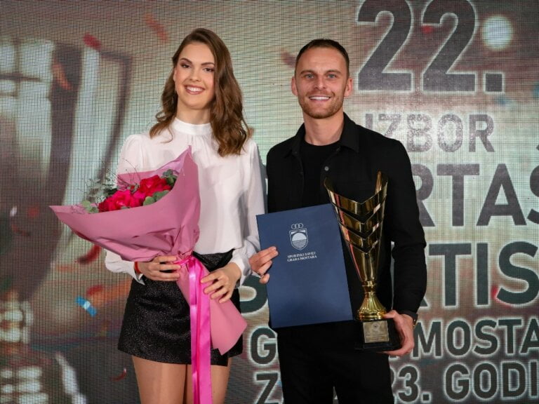 Nemanja Bilbija i Lana Pudar najuspješniji sportaši Mostara u 2023. godini