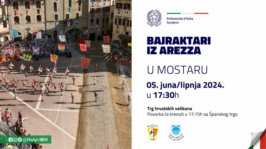 Barjaktari iz grada Arezzo u Italiji gostuju u Mostaru